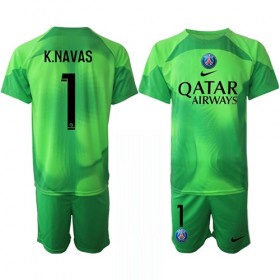 Nogometni Dresovi Paris Saint-Germain Keylor Navas 1 Golmanski Dječji Domaći 2022-23 Kratkih Rukava